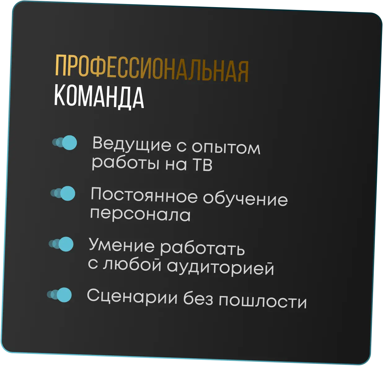 ПРОФЕССИОНАЛЬНАЯ КОМАНДА